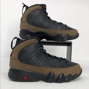 Nike Air Jordan 9 Retro (GS) Olive HV4574-030 Youth Sneakers - Size 4y
